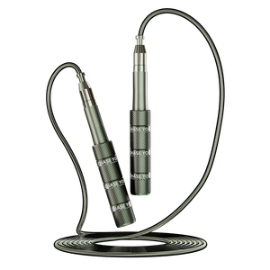 Trọng lượng nhẹ có thể thu vào nhôm Tốc độ nhảy dây với vòng bi palmtop crossfitt tốc độ nhanh chóng Cardio vật liệu thép - Product Image 1