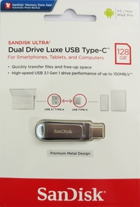 Original SanDisk USB3.1 Ultra Dual Drive Luxe Type-<strong>C</strong> USB-<strong>A</strong> &amp; Type-<strong>C</strong> 64GB 128GB 256GB 512GB 1TB OTG <strong>Flash</strong> Drive SDDDC4-064G-G46 - Product Image 5