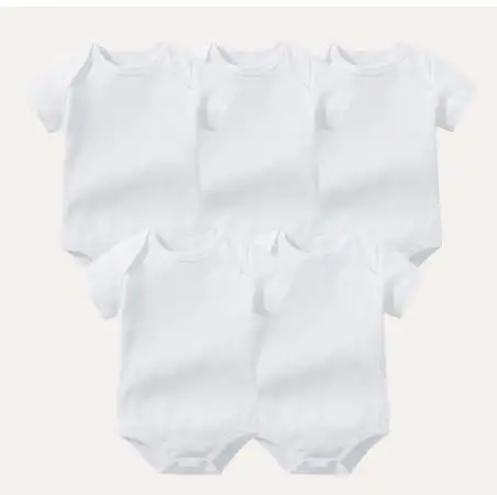 وصل حديثًا، قطعة واحدة من ملابس الأطفال بيضاء سادة مخصصة، ملابس أطفال، رومبير أبيض، شركات مصنعة لملابس الأطفال