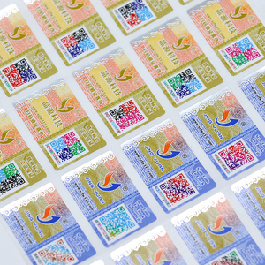 Full <strong>Color</strong> Printed Void Honeycomb Qr <strong>Code</strong> Serial Number Custom Logo Tamper Evident Security Label Sticker - Product Image 4