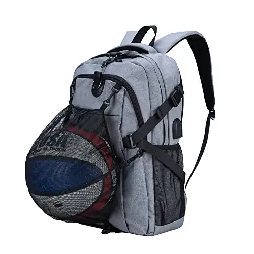 Рюкзак для баскетбола с шариковым отделением, сумка для спортивного снаряжения для футбольного мяча, волейбола, тренажерного зала, на открытом воздухе, путешествий, команды