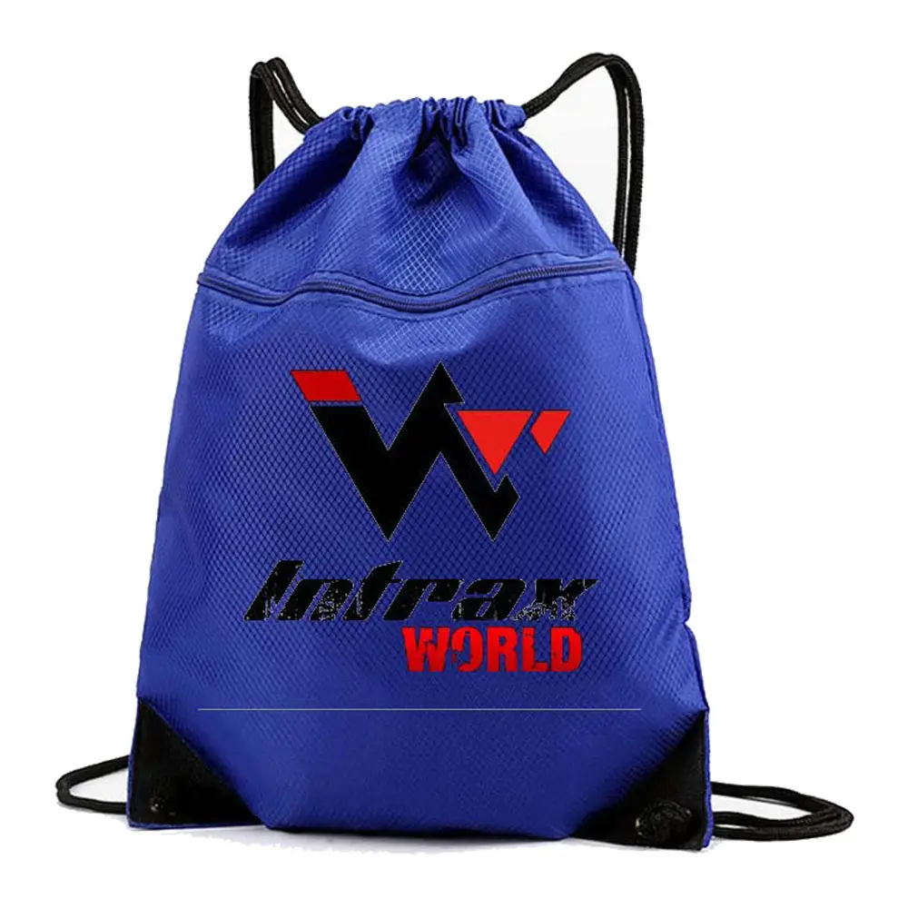 Sac à cordon Pakistan Gym Tote Casual Shoulder Bag Oxford Blue Drawstring Zipper Sport Bag Customize Size Drawstring Backpack