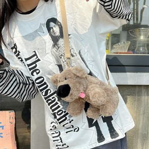 2024 New Cute <strong>Cub</strong> Shoulder Bag Stuffed Animal Trendy Mommy Bag Fresh Sweet Slant Pack