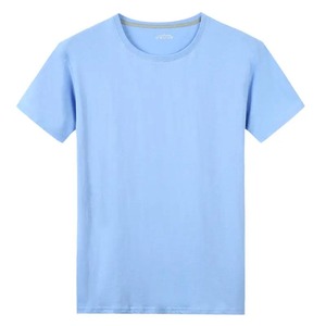 简约100% 纯棉男女夏季t恤短袖2025圆领 - Product Image 5