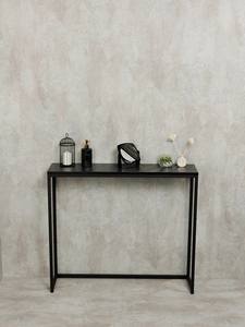שולחן שחור קונסולת יוקרה מודרנית מראה שיש קונסולת לוח מודרני צד entryway - Product Image 2