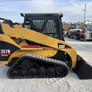 2022 Caterpillar 257B Turbo dizel parça kızak nokta dönüşlü yükleyici <span class=keywords><strong>66</strong></span> <span class=keywords><strong>HP</strong></span> 3,200 saat 1 Ton paletli için kullanılan Pilot el kontrolleri
