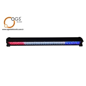 Offroad acil araçlar için Led ışık barı yangın kamyon ışık çubuğu 3W Led ızgara çakarlı lamba düz Led ışık projektör - Product Image 6