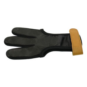 Best-seller couro genuíno Archery esporte tiro luva com gancho e <span class=keywords><strong>Loop</strong></span> encerramento, estilo moderno, ODM & OEM serviço disponível