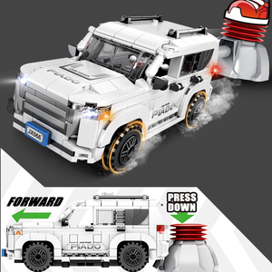 Creative New Moc Cheap Micro Brick Kids Toy Mini New Miniature Cars <strong>Game</strong> Vehicles <strong>Robot</strong> Car <strong>Building</strong> Block Sets for Kid - Product Image 3