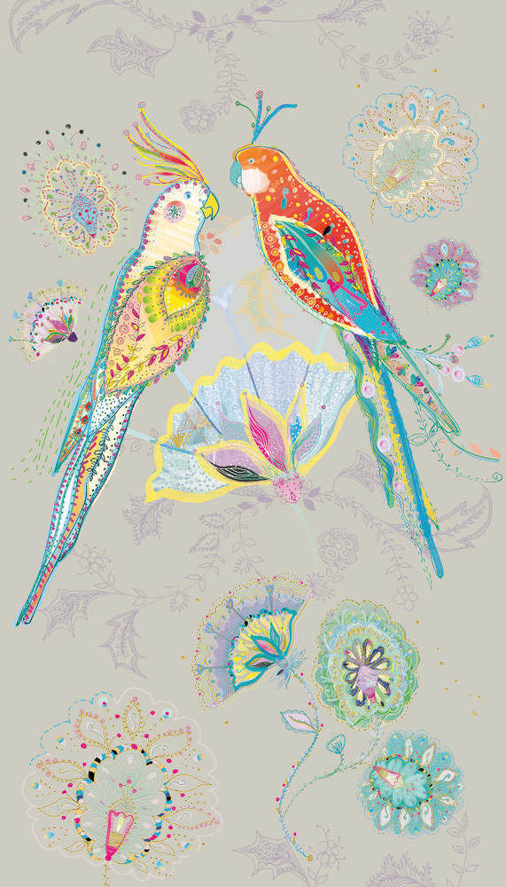 beige coloured green blue