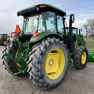 2021年John for Deeree 6105Eトラクター4x4ドライブタイプ100HPコアコンポーネント付き農業中古状態