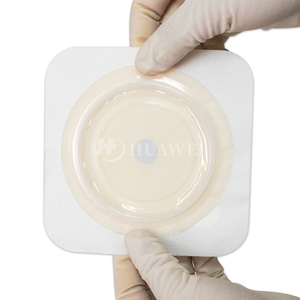 Oem Platte Huid Barrière Colostomie Huid Barrière Stoma Pouch Flens Hydrocolloïde Wafer Voor Tweedelige Stomazakje - Product Image 6