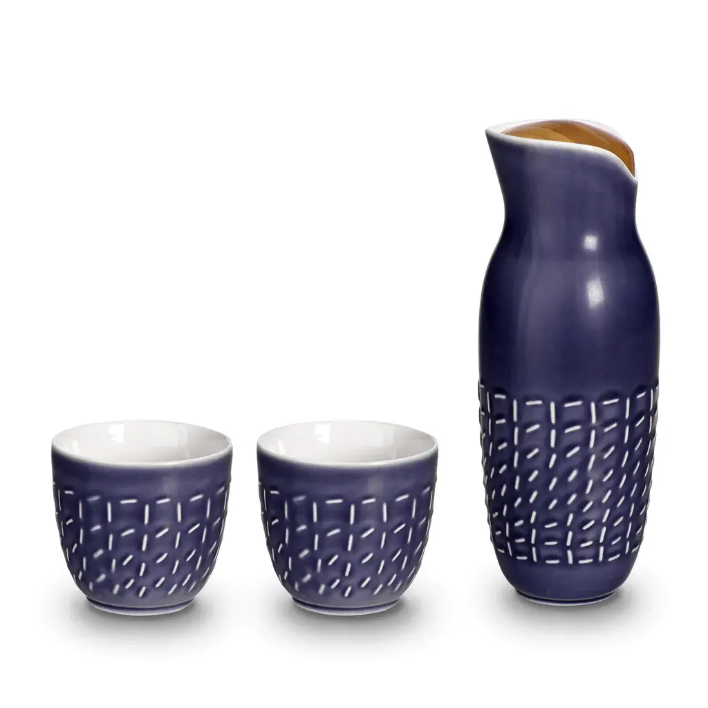 Acera Liven Footprint caraffa Set di bicchieri in ceramica realizzati con bellissimi disegni