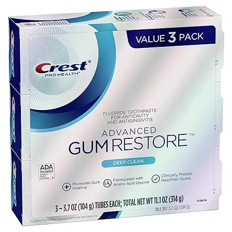 Crest Pro-Health Advanced Gum Restore歯磨き粉、ディープクリーン3.7オンス (3パック)