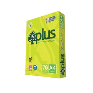 100% Wood Pulp IK PLUS Copy <strong>Paper</strong> 80gsm / Ik Plus A4 <strong>PAPER</strong> 75GSM - Product Image 1