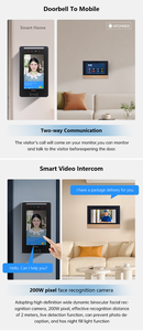 Sistema de control de acceso al hogar de seguridad Smart IP TCP Video Door Phone Intercom System para edificios de apartamentos múltiples - Product Image 3