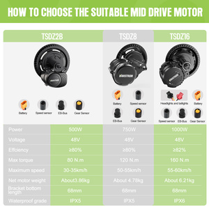 Varstrom TSDZ16 48 В, 1000 Вт, комплект для переоборудования электрического велосипеда, максимальный крутящий момент 160 м, 700c, колесный ЖК-дисплей, склад ЕС - Product Image 3