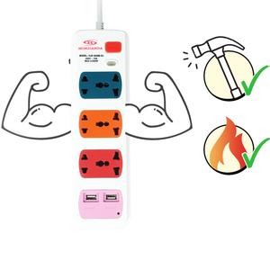 <strong>Multi</strong>-<strong>function</strong> power <strong>socket</strong> 4 Outlets <strong>with</strong> USB OEM/ODM Support 0248 - Product Image 3