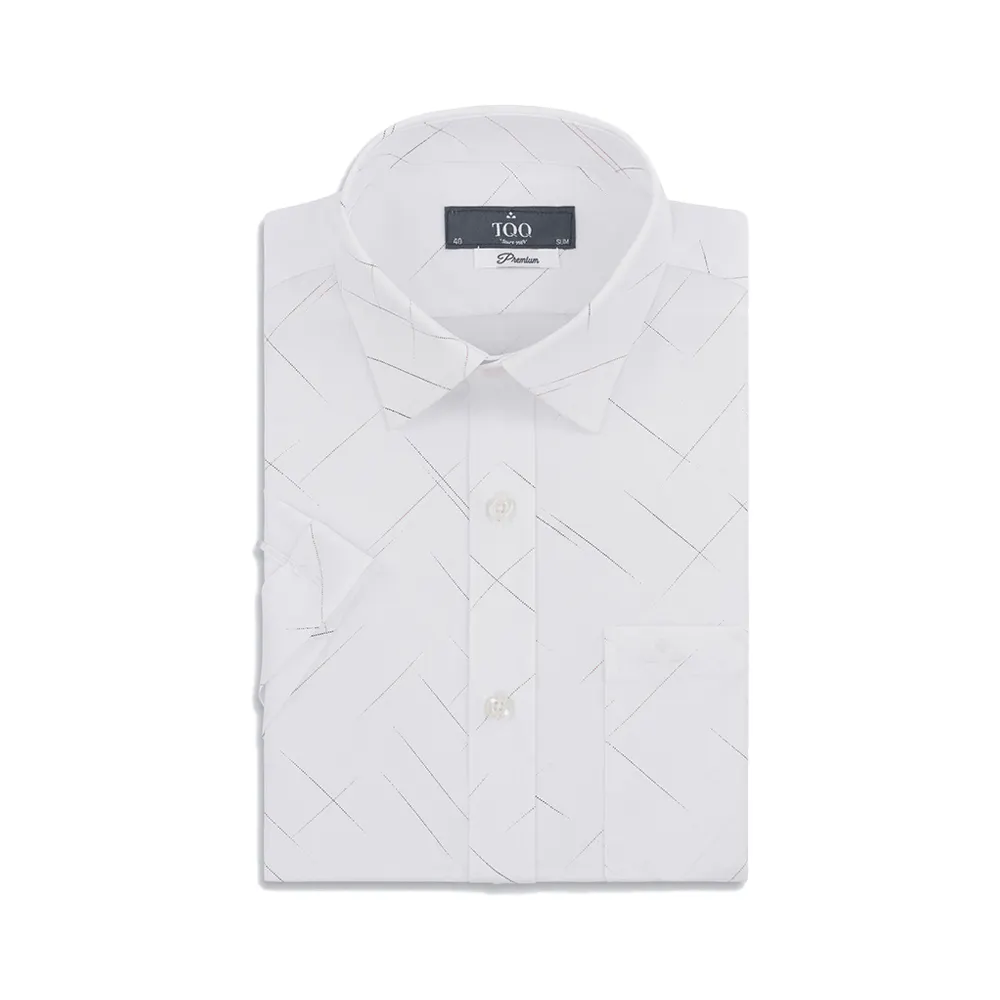 Progettato per il commercio all'ingrosso di alta qualità 100% viscosa Plain Garment Wash manica corta Slim Fit Button Down camicia Casual per uomo