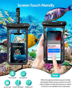 กระเป๋าใส่โทรศัพท์กันน้ำ IPX8พีวีซีใสแบบสัมผัสได้อเนกประสงค์ - Product Image 2