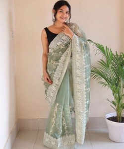 Nepali Babari Sari Radiance: kadınlar için geleneksel Saris-otantik Nepali seçtikleri, özel günler ve günlük Eleg için Ideal - Product Image 6