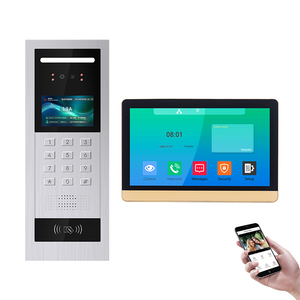 El Sistema de videoportero con cable de 7 pulgadas con timbre de cámara y monitor admite desbloqueo de intercomunicador bidireccional para apartamentos