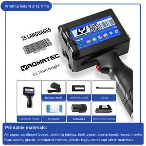 Handheld-Tinten strahl drucker Kleine Codier maschine für Datums-Chargencode-Verfalls markierung Automatischer Box druck - Product Image 3