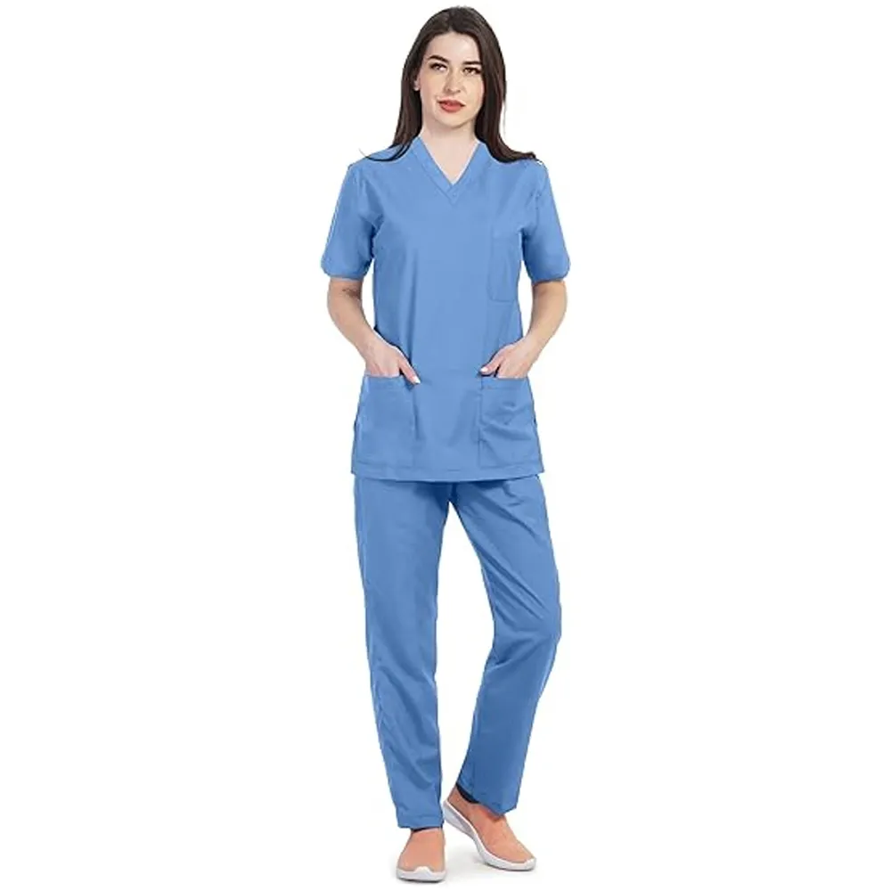 Medical surgical clothes white coats beauty salon Nurse wear Long section Uniforms women hospital doctor clothing