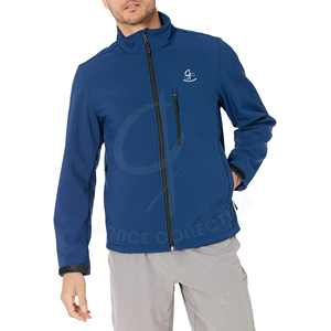 Yeni varış su geçirmez rahat yumuşak kabuk ile fermuar cep erkek Softshell ceketler ile özelleştirmek tasarım - Product Image 2