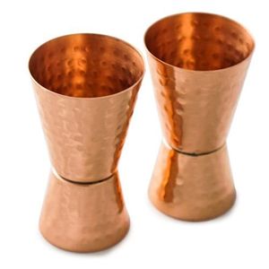 Yeni tasarım bakır jigger özel logo bira ve şarap için gerçek bakır jigger özelleştirilmiş boyutu en kaliteli bakır jigger - Product Image 3