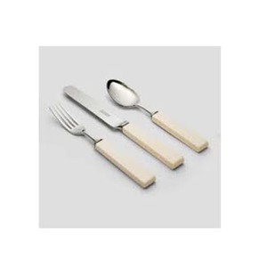 餐具套装不锈钢镀银扁平矩形骨手工手柄西式和不同设计餐具 - Product Image 1