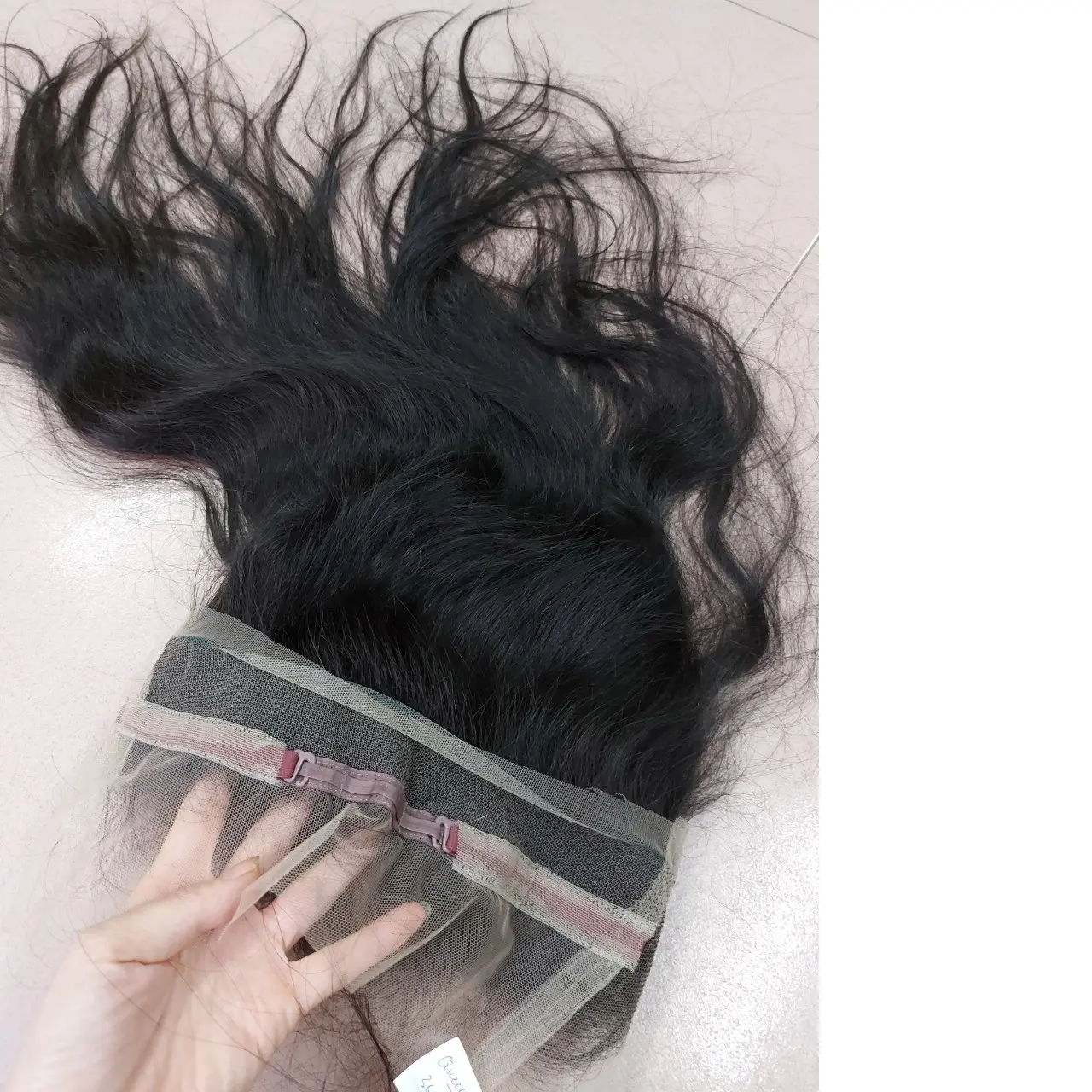Hd 360 frontale capelli lisci naturali e crespi ricci capelli vergini vietnamiti da donna