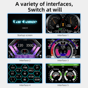 2023 yeni F12 HUD OBD2 GPS araba Head Up ekran ile ön cam araba hız göstergesi güvenlik alarmı su yağ sıcaklık aşırı hız teşhis - Product Image 3