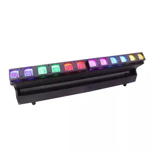 12x40W变焦光束移动头舞台灯RGBW 4in1发光二极管DMX控制DJ荧光光源
