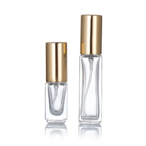 Factory Sales Empty Luxury <strong>5ml</strong> 10ml 15ml <strong>Perfume</strong> Packing Transparent square Glass Spray Bottle for Essential Oils - Product Image 1