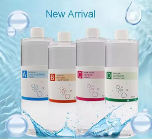 เซรั่มใบหน้า4ขวดสำหรับทำความสะอาดผิวหน้าเครื่องขัดผิวด้วยฟองขนาดเล็ก ABCD ขนาด500มล. * - Product Image 2