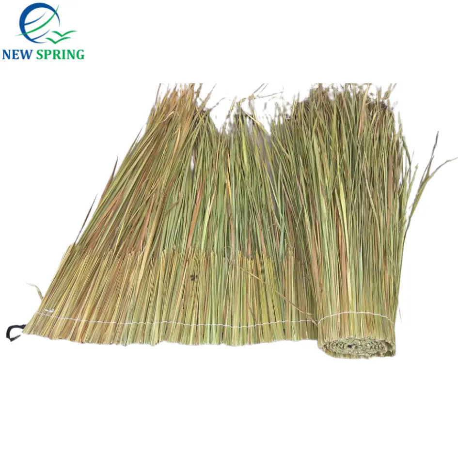 Eco-friendly Grama Thatch Folhas Thatch Roofing Folha Palha Roof Thatch Telhado Tecido Palm folha Viet Nam