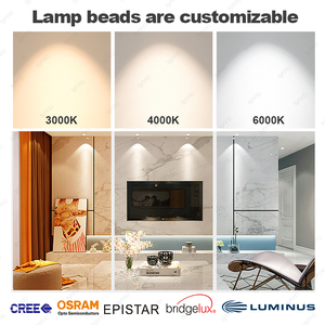 Yeni tasarım 360 derece dönebilir aşağı ışık 12w-35w çok tarzı seçeneği COB Led tavan gömme sabit geri çekilebilir Downlight - Product Image 6