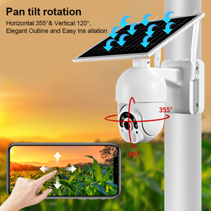 Cámara de seguridad inalámbrica 4G Wifi solar Cámara exterior 2MP 4MP S10 H.265 Cámara solar Zoom óptico 5mp 95 grados CMOS 2.4gz WIFI - Product Image 4