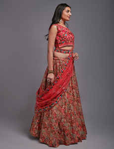 Designer Elegant Traditional Indian Wedding Wear Embellished Lehenga <strong>Choli</strong> for Special Occasions - Product Image 3