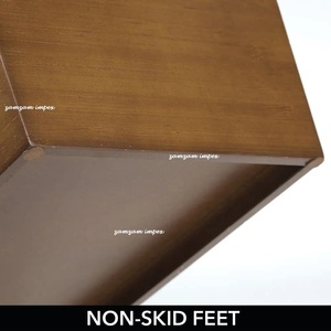Papelera Rectangular de MDF, cubo de basura estrecho, pequeño contenedor de basura para baño, cocina, oficina en casa, habitación artesanal - Product Image 4