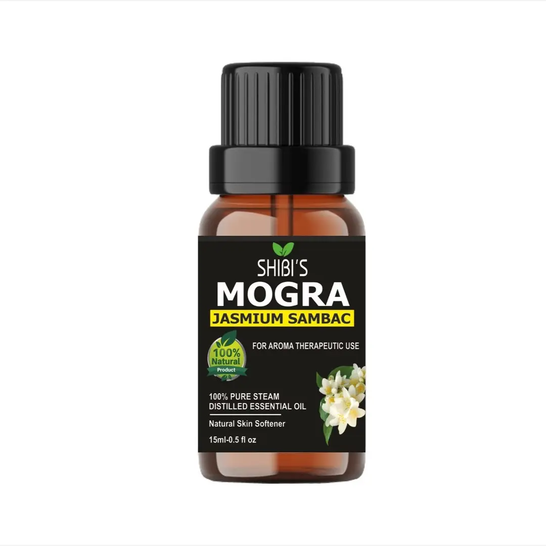 Huile essentielle de MOGRA pure et naturelle de haute qualité utilisée dans l'aromathérapie Diffuseur de massage Bain chaud de fabrication indienne