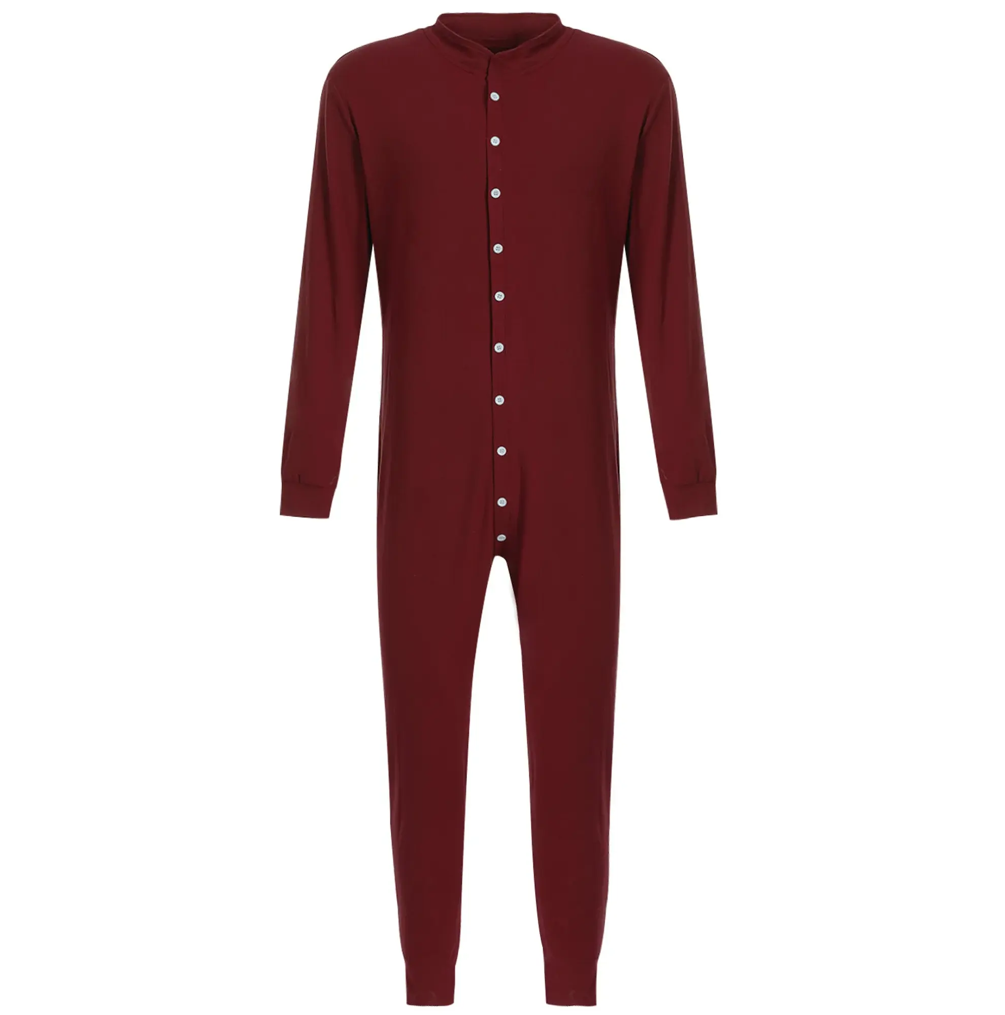 Mono de manga larga transpirable para adultos, mono personalizado Unisex, pijama de algodón de alta calidad, ropa de invierno de Color informal