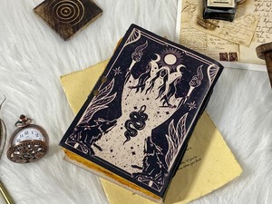 影の空白のスペルブック手作り革ジャーナルグリモワール