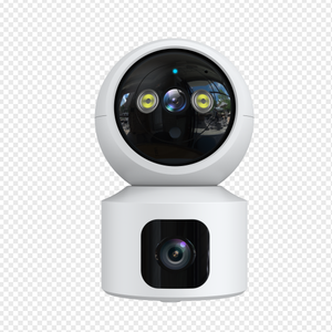 Nueva cámara de seguridad WiFi para el hogar inteligente Tuya, doble lente, cámara interior de 360 grados, función de Audio bidireccional, cámara de bebé de dos vías, nuevo - Product Image 1