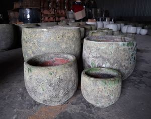 [Yakut Linh]-toptan seramik saksı yetiştiricilerinin akan sır bitki vazosu ekici Bonsai saksısı büyük atlantik Pot - Product Image 5