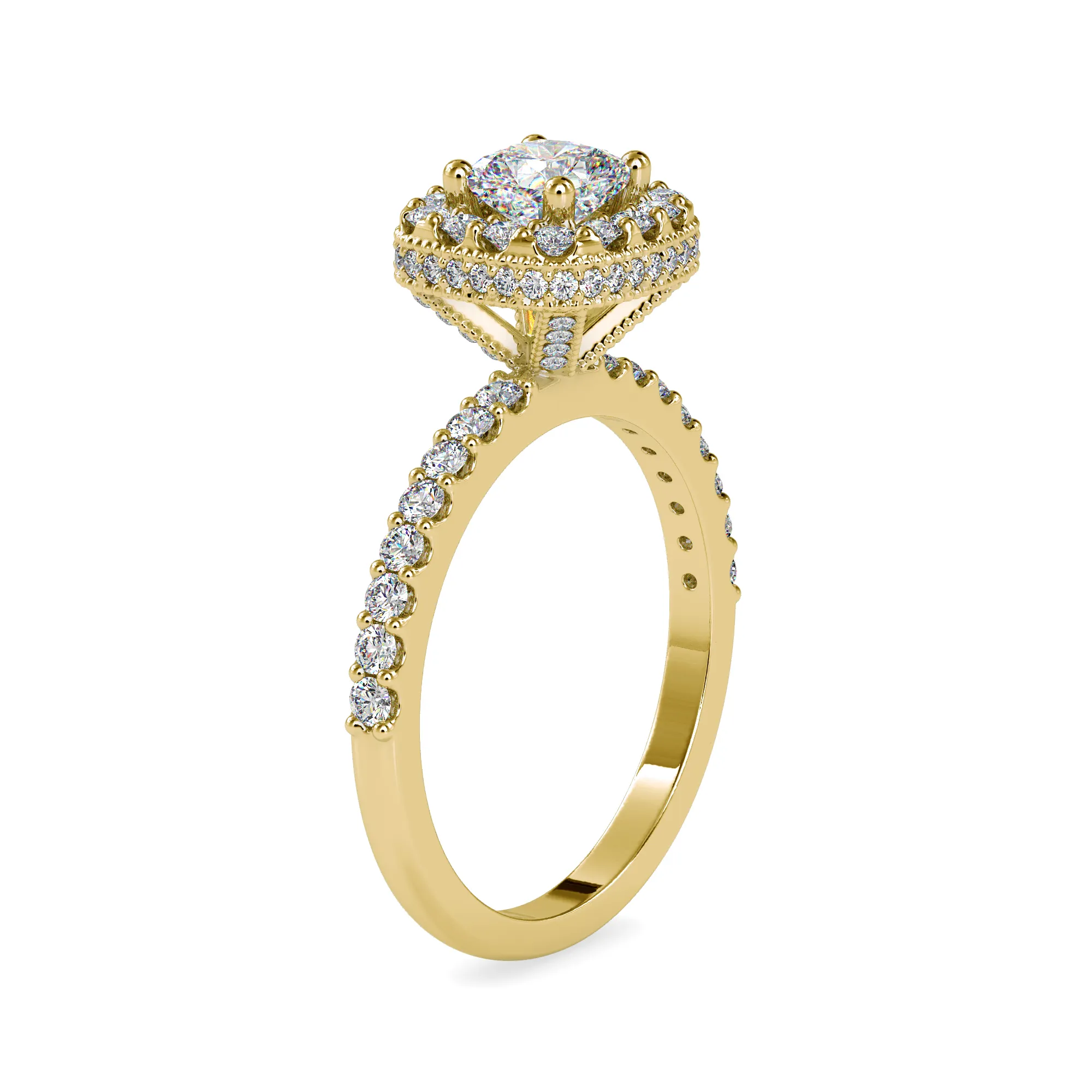 Nuovo Design professionale anello di diamanti naturali gioielli in oro fatti a mano accessori certificati dall'india anello classico in stile Vintage