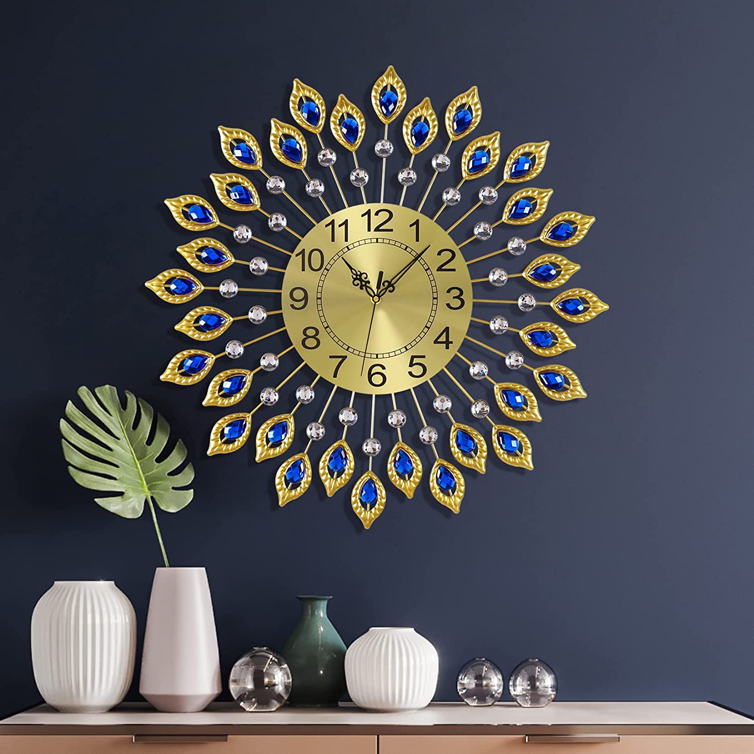 Gold, blue