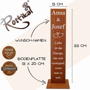 Personalized Metal <strong>Plaque</strong> with Name &quot;Love Is the Only Thing...&quot; - Product Image 2