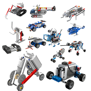 395 + pezzi giocattoli di ingegneria scientifica Robot intelligente programmabile costruire blocco Set meccanico per bambini tecnico educativo giocattolo - Product Image 1